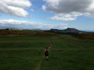 Heading towards Authurs Seat