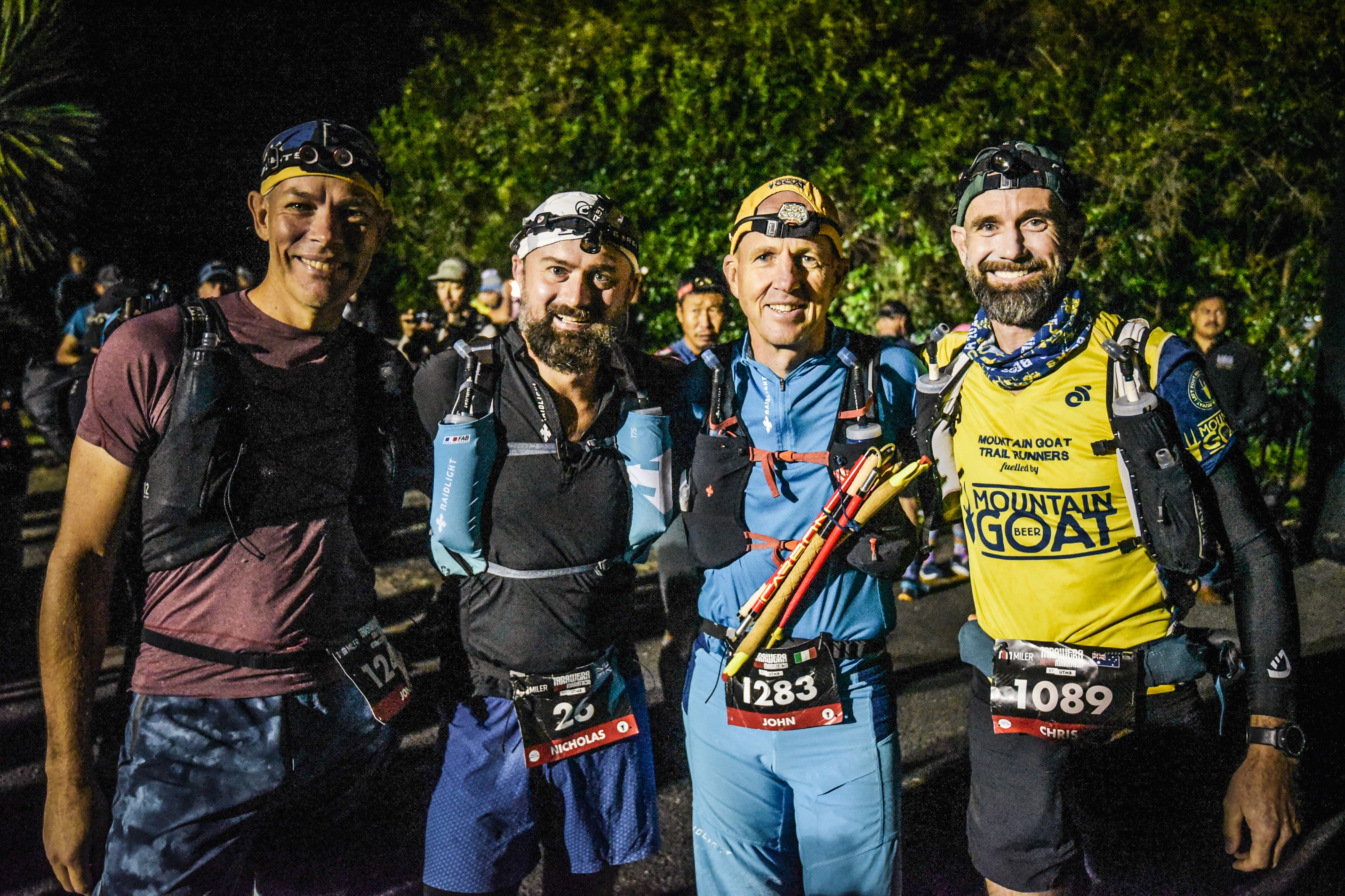 With the Beacon Hill 100 milers at the start line